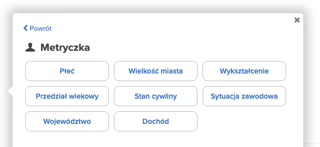 dodawanie metryczki