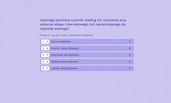Skala rang w ankietach: zastosowanie i przykłady