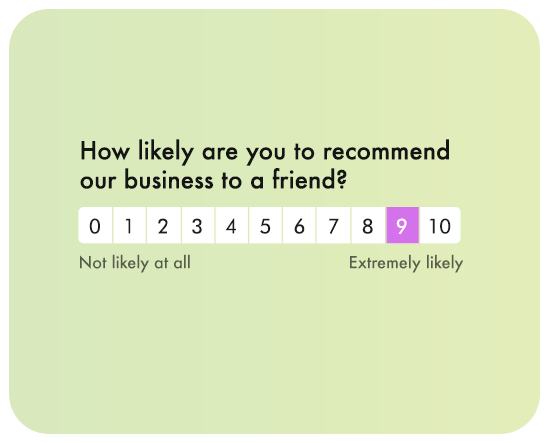 NPS survey templates and question types